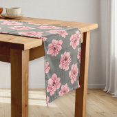 Modern Pink Rose Table Runner ロングテーブルランナー