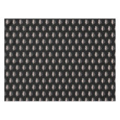 Modern Pink Roses Black Grad Cap Graduation テーブルクロス (正面(横))