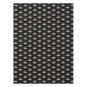 Modern Pink Roses Black Grad Cap Graduation テーブルクロス (正面)