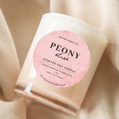 Modern Pink Rustic ラウンドシール