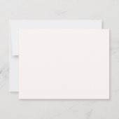 Modern Pink Shadow Name Personalized Note Card 案内状 (裏面)