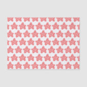 Modern Pink Star Sketch Pattern 薄葉紙 (正面)
