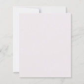 Modern Pink Stripes Elegant Budget Wedding Invite (裏面)