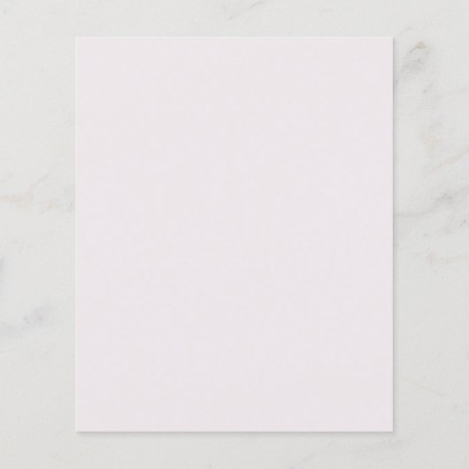 Modern Pink Stripes Elegant Budget Wedding Invite チラシ (裏面)