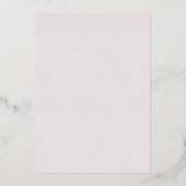 Modern Pink Stripes Elegant Wedding 箔招待状 (裏面)