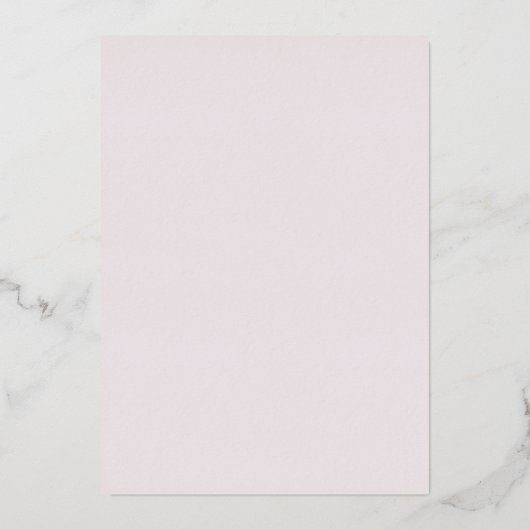 Modern Pink Stripes Elegant Wedding 箔招待状 (裏面)