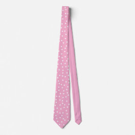 modern Pink White Polka Dots Groom Gift   ネクタイ