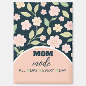 Modern Pink Wildflowers Pattern マグネット (正面)