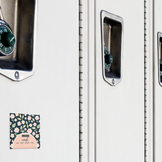 Modern Pink Wildflowers Pattern マグネット (インサイチュ (ロッカー))