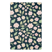 Modern Pink Wildflowers Pattern ミニクリップボード (裏面)
