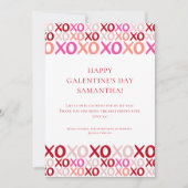 Modern Pink XOXO Best Friend  Bff Galentine's Day シーズンカード (正面)