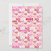 Modern Pink XOXO Best Friend  Bff Galentine's Day シーズンカード (裏面)