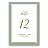 Modern Place Card Holder – Elegant Wedding Table テーブルナンバー (正面)