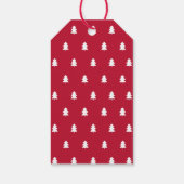 Modern Plaid Christmas Tree  ギフトタグ (裏面)