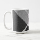 Modern Plaid Rustic Photo Christmas mug コーヒーマグカップ (左)