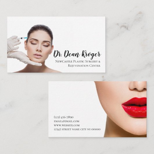 Modern Plastic Surgery & Rejuvenation Center Busin 名刺 (正面/裏面)