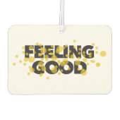 Modern, playful, cheerful design of Feeling Good カーエアーフレッシュナー (裏面)