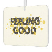 Modern, playful, cheerful design of Feeling Good カーエアーフレッシュナー (左)