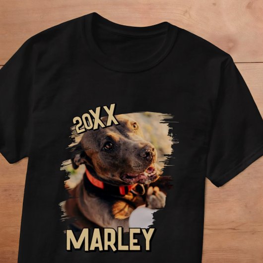 Modern Playful Simple Grunge Custom Pet Photo Tシャツ