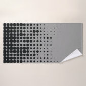 Modern, playful, urban geometric circle pattern バスタオル (バスタオル)