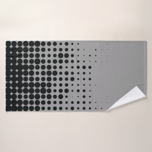 Modern, playful, urban geometric circle pattern バスタオル (バスタオル)