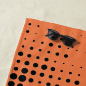 Modern, playful, urban geometric circle pattern ビーチタオル (インサイチュ)