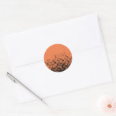 Modern, playful, urban geometric circle pattern ラウンドシール (封筒)