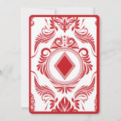 Modern Playing Card Playing Card 30th Birthday 招待状 (裏面)