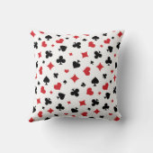 Modern Playing Card Suits Pattern クッション (裏面)
