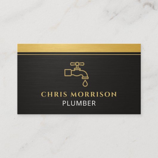 Modern Plumber QR Code 名刺 (正面)