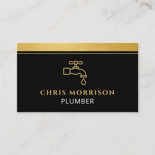 Modern Plumbing QR Code 名刺 (正面)