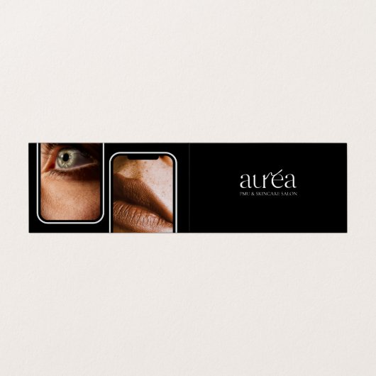 Modern PMU Cosmetic Salon Loyalty Folded Card 名刺 (外部フラット)
