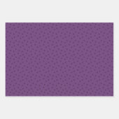 Modern Polka Dots 2 on Eminence Purple ラッピングペーパーシート (正面)