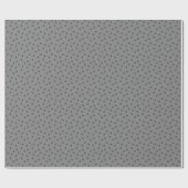 Modern Polka Dots 2 on Gray ラッピングペーパー (フラット)