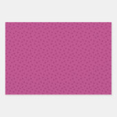 Modern Polka Dots 2 on Smitten Pink ラッピングペーパーシート (正面3)