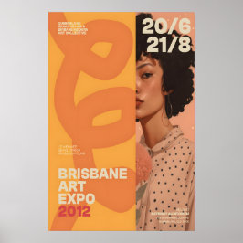 Modern Portrait Art Print Brisbane Art Expo 2012 ポスター