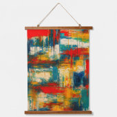 Modern Portuguese Abstract Color Block Wall Tapest 吊り下げ型タペストリー (正面)