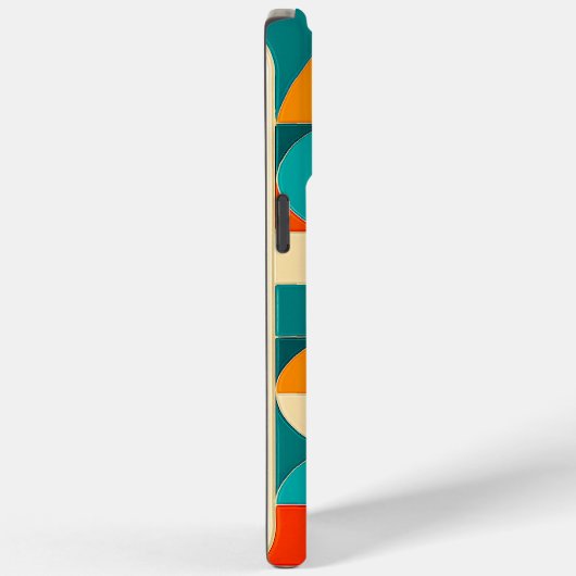 Modern Portuguese Azulejo Tile Pattern iPhone Case Case-Mate iPhoneケース (裏面 / 右)