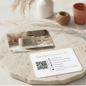 Modern Pottery Handmade Ceramic Clay QR Code  名刺