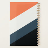 Modern Power Planner – Orange, Navy & Gray Theme プランナー手帳 (裏面)