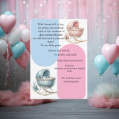 Modern Pregnancy Announcement Card - Bilingual Ara 招待状