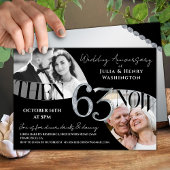 Modern Premium 63rd Wedding Anniversary 招待状