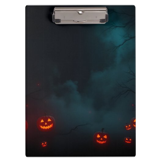 Modern Premium Halloween Branding Design クリップボード (正面)