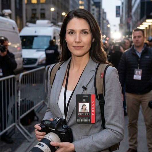 Modern Press ID Badge バッジ