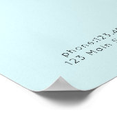 Modern, price list Poster ポスター (角)