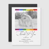Modern Pride Rainbow Flag Lesbian Gay Wedding (正面/裏面)