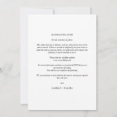 Modern Pride Rainbow Flag Lesbian Gay Wedding  セーブザデート (裏面)