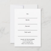 Modern Printed Kraft Faux Gold Circle Bold (裏面)