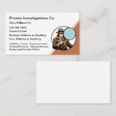 Modern Private Investigator Theme 名刺 (正面/裏面)