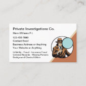 Modern Private Investigator Theme 名刺 (正面)